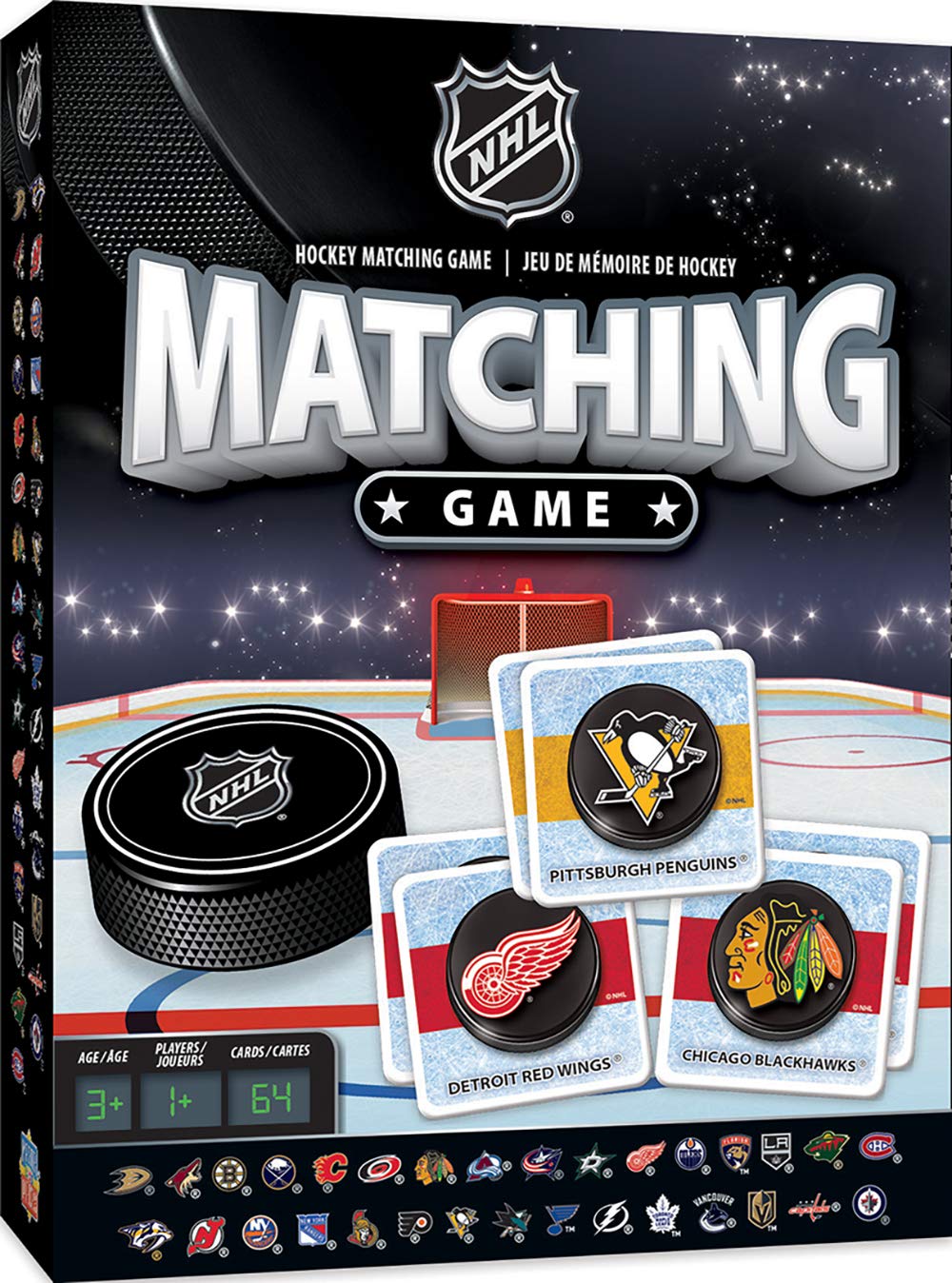 NHL Matching Card Game For Kids