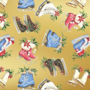 Ice Skates Wrapping Paper