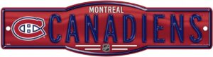 Montreal Canadiens Street Sign