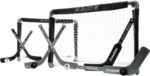 Franklin Sports Black Hockey Goal Set