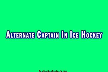 Alternate Captain In Ice Hockey