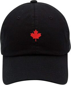Canada Maple Leaf Baseball Dad Hat